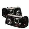 2006 Ford Ranger   1pc Halo LED Projector Headlights  - Black