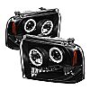 2005 Ford Super Duty F250/350/450  Ccfl LED Projector Headlights  - Black