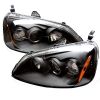 2003 Honda Civic   2/4DR Black Halo Projector Headlights