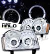 2005 Jeep Grand Cherokee   Halo LED Projector Headlights  - Chrome