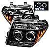 2007 Nissan Pathfinder   Halo LED Projector Headlights  - Black