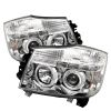 2007 Nissan Titan   Halo LED Projector Headlights  - Chrome