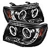 2007 Toyota Tacoma   Ccfl LED Projector Headlights  - Black