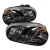 1999 Volkswagen Golf   Black DRL LED Projector Headlights