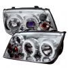 2003 Volkswagen  Jetta   Chrome CCFL LED Projector Headlights