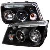 2002 Volkswagen  Jetta   Black Halo LED Projector Headlights