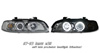 2002 BMW 5 Series  Titanium CCFL Halo Projector Headlights
