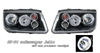 1999 Volkswagen Jetta  Black Halo Projector Head Lights