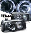 1993 Volkswagen Jetta   Black W/ Halo Projector Headlights