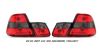 2000 Bmw 3 Series  2dr Red / Clear Euro Tail Lights