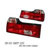 1989 Bmw 7 Series   Red / Clear Euro Tail Lights