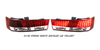 2005 Hyundai Sonata  Red/Clear LED Tail lights