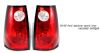 2003 Ford Explorer  Sport Trac Red / Clear Euro Tail Lights