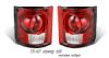 1987 Chevrolet Full Size Pickup   Red / Clear Euro Tail Lights