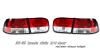 1993 Honda Civic  2/4 Dr Red / Clear Euro Tail Lights