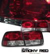 1996 Honda Civic  2dr Red / Smoke Euro Tail Lights
