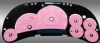 2007 Chevrolet Silverado  Hd Classic Pink / Blue Night Performance Dash Gauges