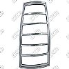 2000 Cadillac Escalade   Chrome Tail Light Trim Bezels