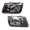 1999 Volkswagen Jetta Headlights  Black Housing Diamond Cut 