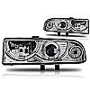 2002 Chevrolet S10 Blazer  Chrome/Clear Halo Projector Headlights