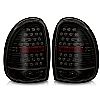 1997 Chrysler Town And Country   Black/Smoke LED Tail Lights
