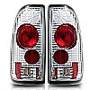 2002 Ford Super Duty   Chrome/Clear Euro Tail Lights