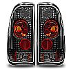 2000 Ford Super Duty   Black/Clear Euro Tail Lights