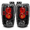 2000 Ford Expedition   Black/Clear Euro Tail Lights