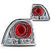 1995 Honda Accord   Chrome / Clear Euro Tail Lights