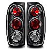 2000 Nissan Frontier   Black / Clear Euro Tail Lights