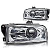 1993 Bmw 3 Series E36  Clear Halo Projector Fog Lights 