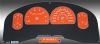 2008 Ford F150  Xlt Only Orange / Green Night Performance Dash Gauges