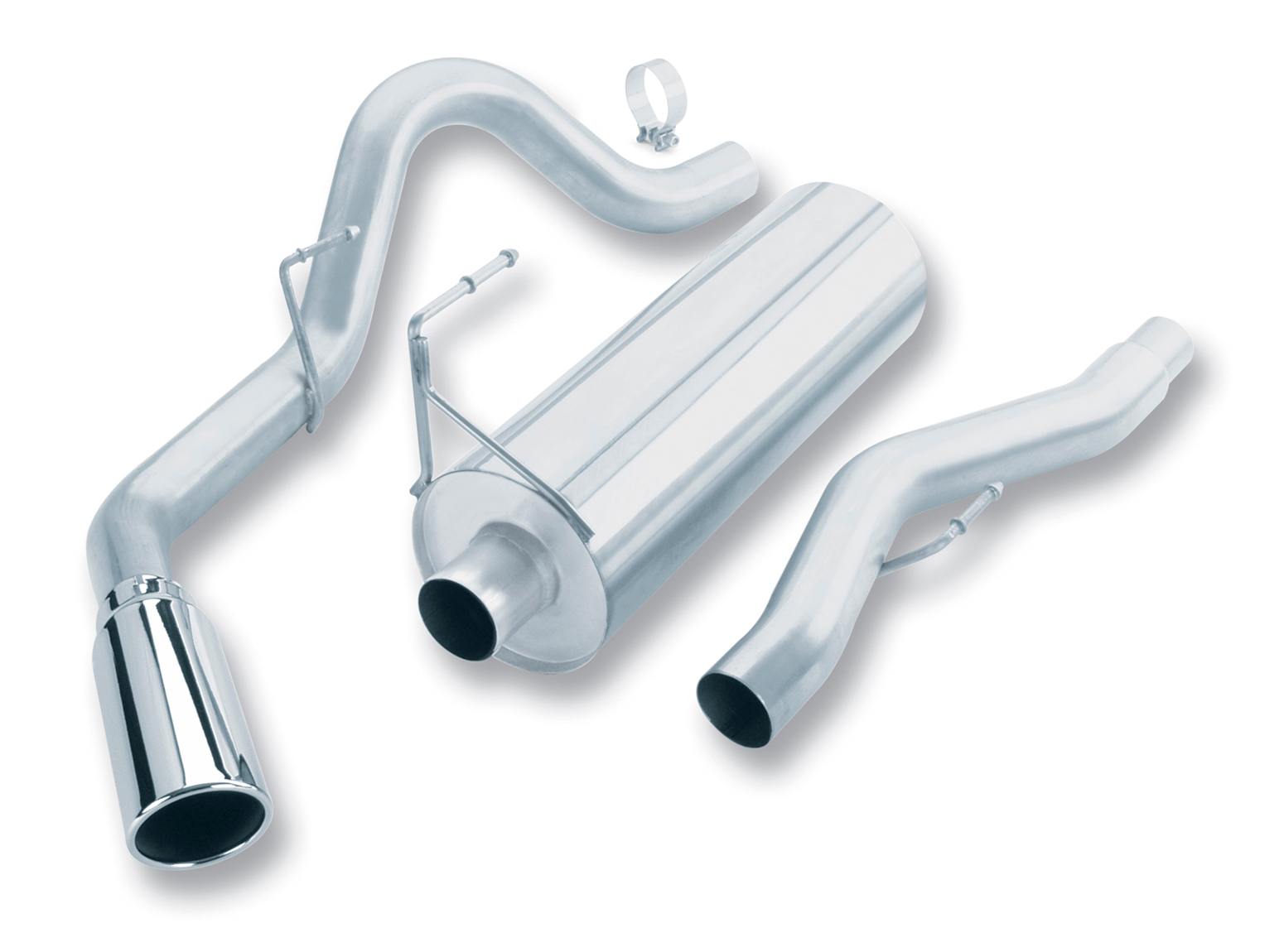 Ford F150 2004-2004 Borla 3" Cat-Back Exhaust System - Single Round