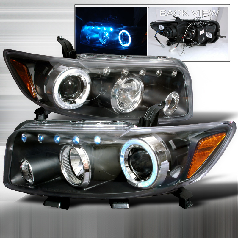 thumbnail image 2 of Glossy Black Halo LED Smoke Projector Headlights For 2008-2010 Scion XB - Superbautoparts 2 of 5