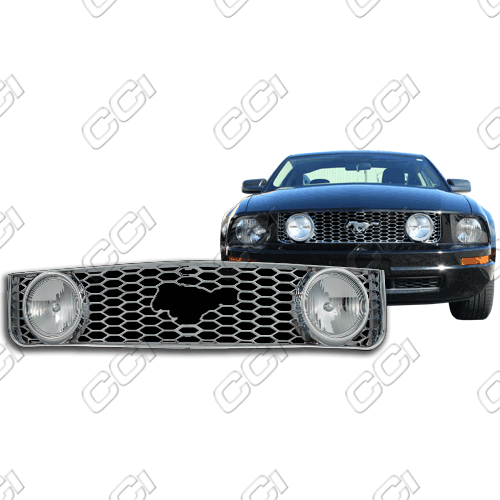 Front grill ornament for 2005 ford mustang #5