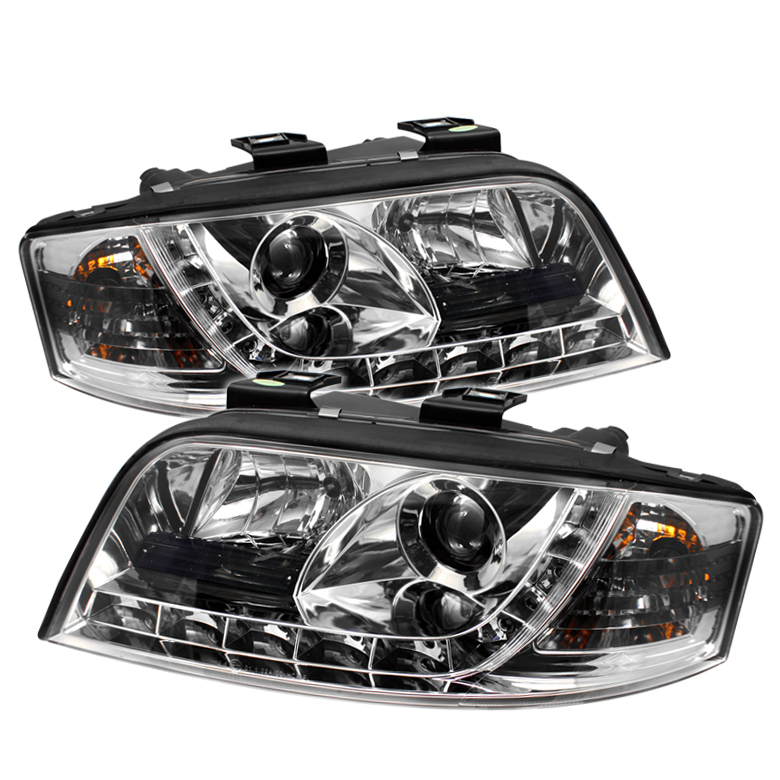 thumbnail image 2 of Chrome DRL LED Projector Headlights Set For Mercedes Benz SLK 280 300 350 55 2005-2011, Ckw1228 2 of 5