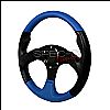 Type 2 320mm Steering Wheel - (black/Blue)