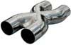 Ractive Muffler Tip -  2.5" In & Out / 12.25" O.Length / 6.25" O.Width / X Pipe